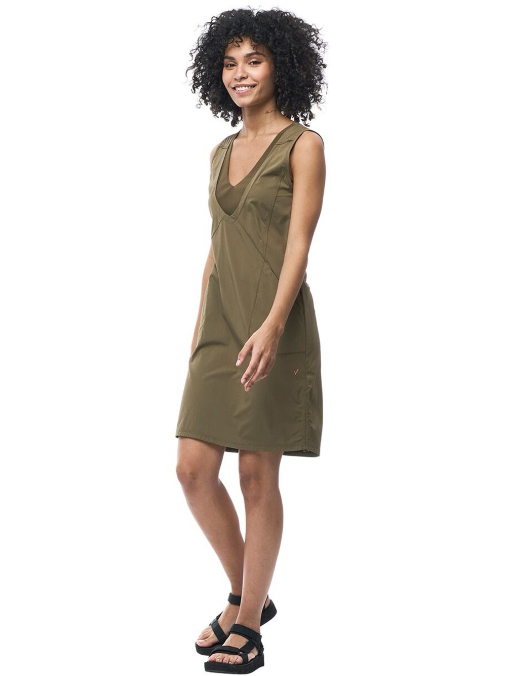 Indygena Sleeveless Activewear UPF 50 LIIKE Long Dress II Backwood Size S
